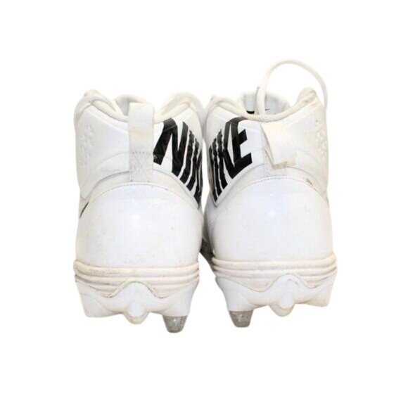 Nike Sz 16 Football Cleats Force Savage White Black 923304-101 - Picture 8 of 11